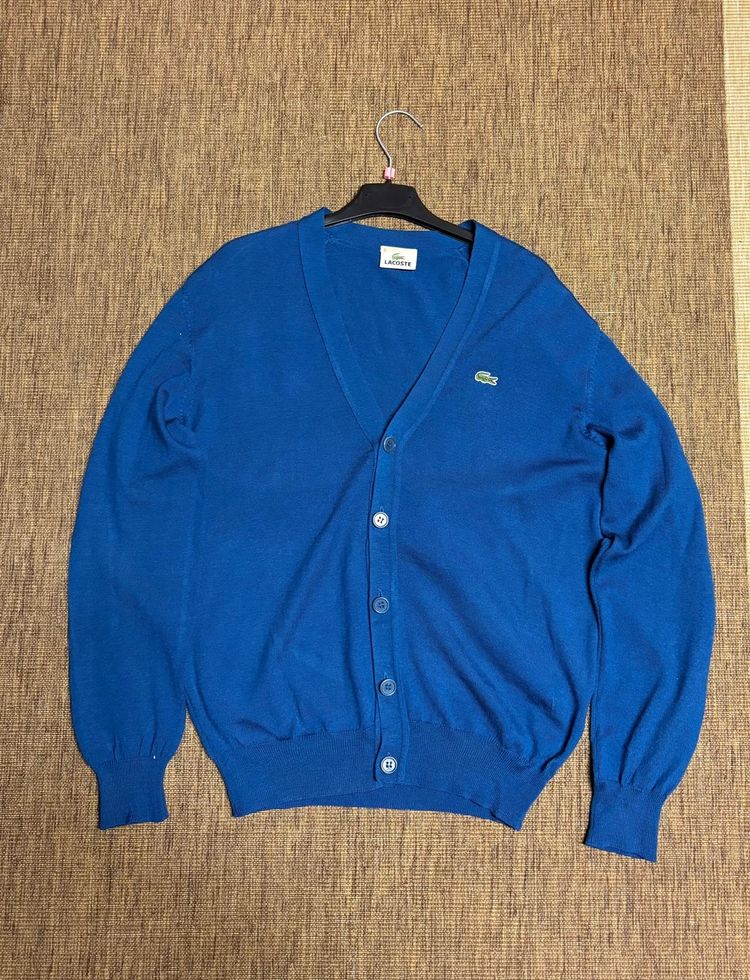 Lacoste Blue Cardigan Sweater